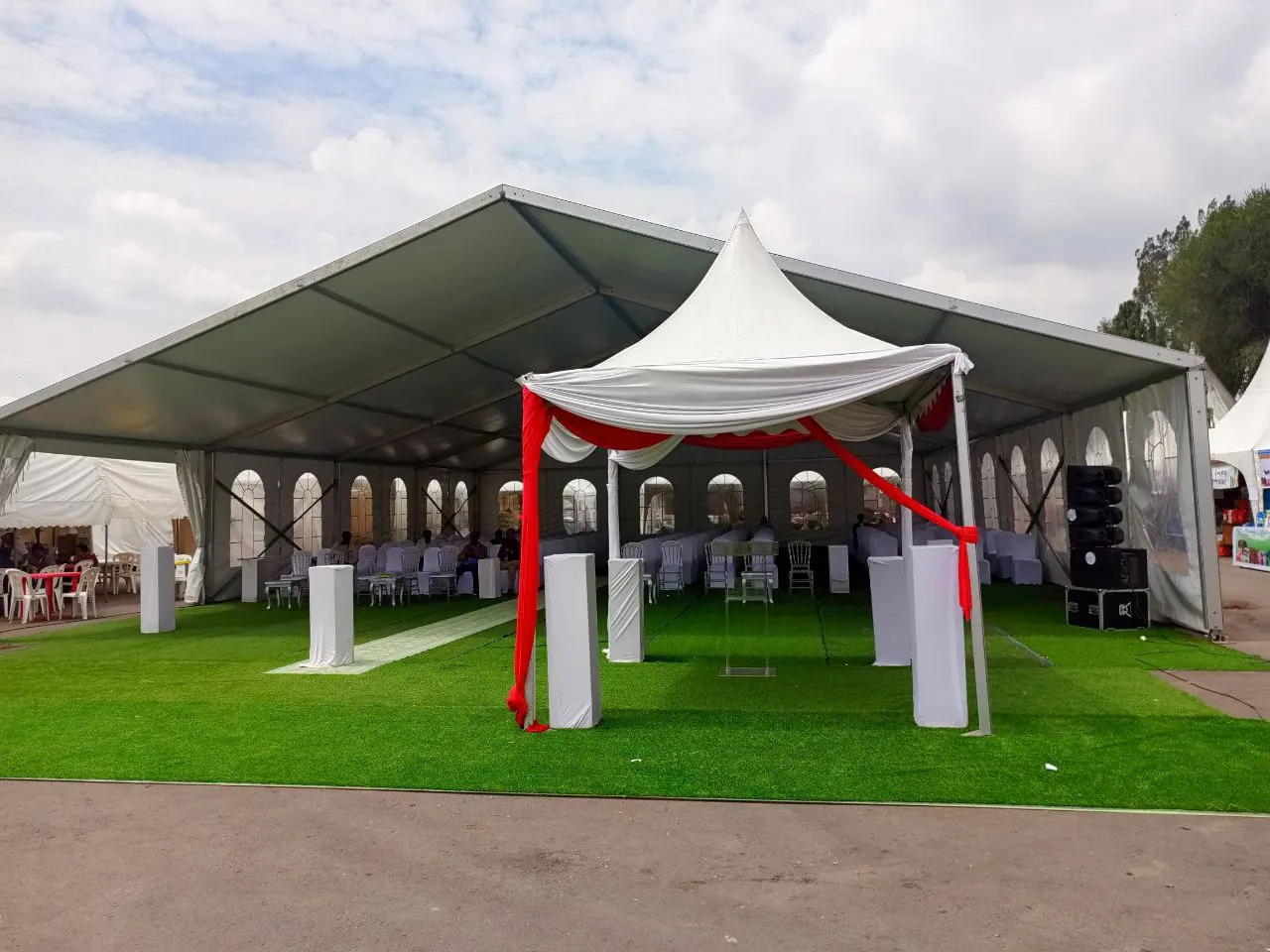 Big Aluminum Tent & Flower Stand — Exhibition Center, 2024